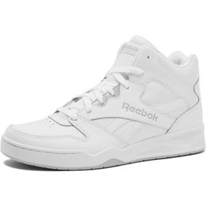 Reebok Royal BB4500 Hi2 High Top Sneakers for Men, Black or White Mens Basketball Shoes, Medium or Wide Width Size 7 to 14 Athletic Mens Shoes (9, White/Light Solid Grey)