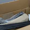 DUMOS 26 Inch Counter Height Bar Stools Set of 4, Modern Faux Leather High Barstools with Back and Metal Leg, Bar Chairs for Kitchen lsland, Black