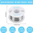 3 x 63-37 Tin Lead Rosin Core Solder Wire for Electrical Soldering (0.6mm 50g)