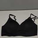 DEANGELMON Seamless Low Back Bra for Women Wireless Jelly Backless Bra Womens Deep V Padded Bralette Convertible Bras(Black, XL)