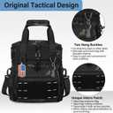 Lunch Box Cooler Bag - Insulated Tactical Lunchbox for Men - Large Lunch Pail or Adults Work Outdoor Shifts Trips Black Camo 16L