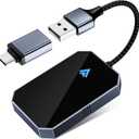 Android Auto Wireless Adapter for OEM Factory Wired Android Auto Car, Stable and Fast Convert Wired to Wireless Control Dongle, Plug & Play No Latency Easy Setup Fit for Android 11+ & Cars from 2017