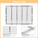 2Pcs Metal Queen Excluder Beehive Queen Bee Excluder Beekeeping Queen Excluders Beekeeping Tools (8 Frame 2Pcs)