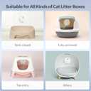 uahpet Cat Litter Deodorizer Odor Eliminator 99.9% Dust-Fall for All Kinds of Cat Litter Box Bathroom Wardrobe Kitchen and Small Area 80% Deodorization /99% Deodorization)