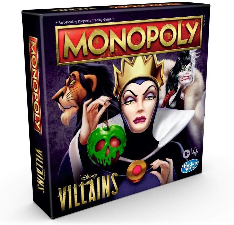 Monopoly: Disney Villains Edition Board Game for Kids Ages 8 and Up, Play as a Classic Disney Villain