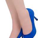 Herstyle 3 Inch Stiletto Pumps for Women – Closed Toe High Heels, Classic Pointed Toe Dress Shoes for Wedding, Office, Party & Work | Comfortable Formal Heels, 2024Royalblue, Size 10.0, Marneena