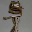 GAMUDA Small Pet Harness Collar and Leash Set, Step in No Chock No Pull Linen Fabric Soft Mesh Dog Vest Harnesses Reflective for Dogs Puppy Cats Kitten Rabbit (Brown, S)