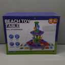 Kids Flower Water Sand Table for Toddlers - 2-Tier Outdoor Water Sand Play Table Toys for Boys Girls, Summer Splash Activity Sensory Table Party Birthday Gift for Kids 3-5 6-12(Blue)