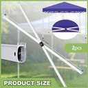 Yaocom 2 Pcs 10' x 10' Canopy Side Truss Bars Replacement Parts 55.12 Inches Long White Canopy Gazebo Side Truss Bar Canopy Frame Parts for Tents Repair