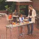Coleman 4-in-1 Outdoor Folding Table, Lightweight Camping Table with 3 Adjustable Heights & Carry Handle, Great for Patio/Deck, Camping, Tailgating, & More, 31.5 x 31.4 x 27.6 inches