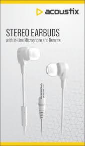 Acoustix Stereo Earbuds 2pack