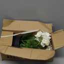 Briful Artificial Geranium Potted Plant – 16” Tall, Realistic Silk Flowers with Vibrant Green Leaves, White Geraniums Fake Flowers for Outdoors Home Décor, Wedding Farmhouse Office Tables Decor, White