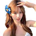 Artificial Hawaiian Flower Hair Clips,Bohemian Flower Hairpin for Seaside Holiday,Bridal Hair Bobby Pins Headwear,Hawaiian Beach Hair Accessories for Women Girls (Plumeria)