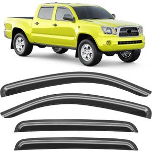 Window Visors Rain Guards for Toyota Tacoma Double Cab 2005-2015