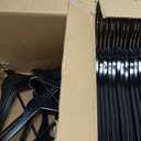 30 Pack Wooden Coat Hangers, 360 Swivel Hook, Suit Hangers with Anti-Slip Notches, Clothes Hangers for Jackets, Shirts, Dress, Black UAWY0530B