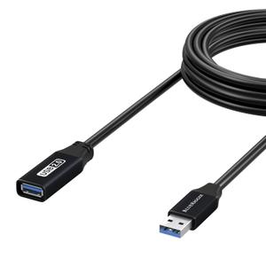 BlueRigger USB Extension Cable (25FT/7.5M, Long Active USB2.0 Extender, Male to Female Repeater, Data Transfer Cord)- for Game Consoles, Printer, Camera, Keyboard, Hard Drives
