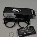 CGID Oversized Clear Lens Fake Glasses Women Men,100% UV400 Protection,Thick Big Square Frame Fashion Eyeglasses