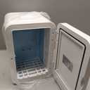 Mini Fridge for Bedroom - 8 Liter/8 Can Portable Refrigerator for Car, Office, Dorm - Quiet Cooler & Warmer for Food, Drinks, Makeup & Skincare - AC/DC Power Supply