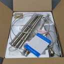 Floor Lamp for Living Room,Adjustable Height Standing Lamp,Dimmable Modern Floor Lamps for Bedroom Office Tall Floor Lights with Pull Chain Bulb Included-Silver Gray Shade