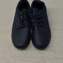 Non Slip Work Shoes for Mens Waterproof Leather Kitchen Chef Shoes Restaurant Food Service Nursing Shoes Lightweight Fashion Casual Walking (9.5, Blue)