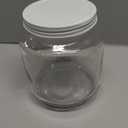 Half Gallon Glass Large Mason Jar Wide Mouth with Airtight Metal Lid - 1/2 Gallon (64oz) Capacity - Pickling, Storing and Canning- BPA-Free Dishwasher Safe- By Kitchentoolz - Made in USA