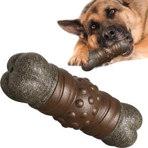 Large Size Indestructible Dog Chew Toy & Squeaky Toys for Medium/Large Aggressive Chewers Breed Dogs Durable Squeak Bone Teething Crate Christmas & New Year Gift