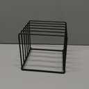 KORRTFID Kitchen Cabinet Organizer, Steel Cookware Holder, Divided Holder with 5 Slots for Skillets Baking Tray and Chopping Board Rack - Baking Pan Holder Storage (1 PC)