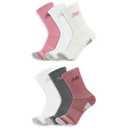 New Balance Men's and Women's Performance Cushioned Crew Socks - 6 Pairs - Moisture Wicking, Assorted 1, Medium