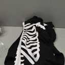 Halloween Skeleton Costume for Women Adult Cozy Hoodie Skeleton Onesie Jumpsuit Outfit Front and Back Print Party (X-Small)