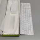 seenda Bluetooth Keyboard and Mouse Combo for Mac, SKM64-2 Rechargeable Slim Wireless Keyboard Mouse Compact, 3 Multi-Device Connection, Compatible for Mac, MacBook Pro/Air, iPad, iPhone, White Silver