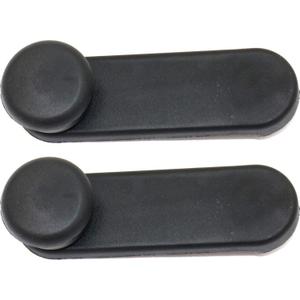Window Crank Compatible with CHEVROLET Aveo 2004-2011 / Sonic 2012-2018 Front Window Handle Right Side and Left Side Black (=Rear)