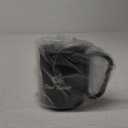 Portable Carabiner Coffee Mug with Lid Insulated Travel Mug Lightweight Camping Cup with Handle for Outdoor Hiking Travel Beverage Hot Cold Drink Container (Black, 220, ml/min)