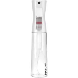 Continuous Spray Bottle for Hair Care, Hydrating Skin Care | Plant Mister or Squirt Bottle for Ironing and Cleaning, 10.1 fl oz/300 mL Clear Glass, 9.8"(H) x 2.08"(W)
