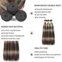 P4/Grey Bundles Human Hair 24 26 28 Inch Straight Highlight Chocolate Grey Human Hair Bundles 12A Unprocessed Brazilian Virgin Hair Quick Weave for Black Women