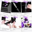 4 Set Balloon Stand Kits for Table Centerpieces Latex Table Balloon Holder with Congrats for 2026 Holiday Party Supplies Decoration Celebration(Purple) (Graduation)