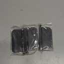 3 Pack Self Closing Door Hinges 4 Inch, Matte Black Spring Loaded Hinges with 5/8'' Radius Corners, Adjustable Tension for Garage, Front Door, for Left and Right Hand Door, UL Listed