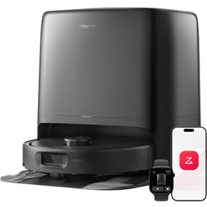 roborock 2026 New Qrevo 2 Pro Robot Vacuum and Mop, 20,000Pa Suction, FlexiArm Edge Mopping, Zero-Tangle, High-Temperature Mop Self-Cleaning, Smart Obstacle Avoidance, Auto Mop Removal, Black