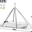 1 Tier Folding Mesh Clothes Drying Rack with Internal Fixation Stackable Sweater Drying Rack Portable Hanging Laundry Rack for Sweater,T-Shirt,Delicates,Swimsuit (2 Pack)
