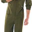 Fun Shack Flight Suit Costume for Men, Air Force Jumpsuit, Mens Fighter Pilot Outfit, Aviation Costume for Adults, Medium (Large)