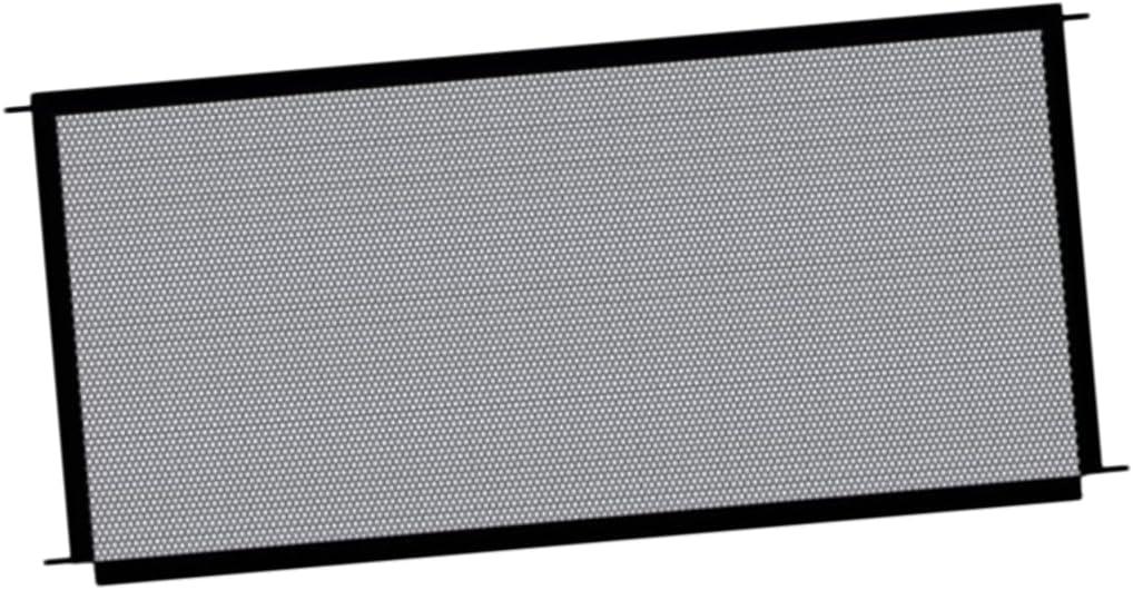 Yardwe 1Pc Dog Safety Mesh Gate Pet Enclosure Fence for Indoor Outdoor Use Black for Dogs Cats Pets Easy to Assemble Provides Area