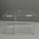 Ice Cream Cone Cabinet Enclosed 9 Holes Ice Cream Cone Holder Clear Waffle Cones Holder 9x12 - Cracked