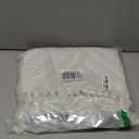 H.VERSAILTEX Waffle Bath Mat Super Absorbent Boho Bath Mat Non Slip Bath Rugs for Bathroom Floor Machine Washable Dry Fast Bathroom Rugs with Tassels, 24" x 36", Ivory White