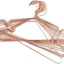 16.5" Rose Gold Copper Clothes Hangers - 30 Pack,Heavy Duty Strong Metal Hanger for Storage Display Sling Organization of Coat Shirts Dresses Jacket Elegant Standard Suit Accessory