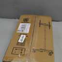 Hemudu Mobile TV Stand for 23-60 Inch LCD LED Flat/Curved Screen TVs, TV Cart Holds up to 77Lbs, Rolling TV Stand with Tilt and Height Adjustable, Pole TV Floor Stand with Wheels Max VESA 400x400mm