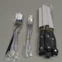 HIWARE 48-Piece Silverware Set with Steak Knives for 8, 18/8 Stainless Steel Flatware Cutlery Set For Home Kitchen Restaurant Hotel, Kitchen Utensils Set, Mirror Polished, Dishwasher Safe