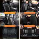 AOMSAZTO Full Set Seat Covers for Chevy Colorado 2015-2026, 5-Seat Leather Car Seat Cover Waterproof Airbag Compatible LT Z71 ZR2 Black&Gray