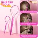 YGDZ Toddler Hair Accessories: 312 Elastic Hair Ties in 24 Colors, Small 3cm No Crease Ponytail Holders for Girls