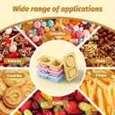 3 Pack Reusable Silicone Snack Containers with Lids, Double Compartment Snackle Containers, Salad Sauce Seasoning Container, Small Mini Kids Food Snack Boxs for Travel, Office, Picnic