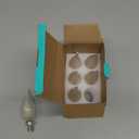 AMDTU E12 LED Candelabra Bulb 25 Watt Equivalent Dimmable Frosted Candle Light Bulb Warm White 2700k Small Base CA10 Chandelier Light Bulb Long Lasting Dining Room for Chandelier Light,Ceiling Fan (6 Count (Pack of 1), 2w=20w 2700k Soft White)