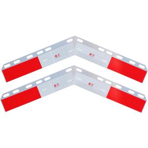 Aluminum Angled Mud Flap Strip Conspicuity Reflector Top Flap Plates